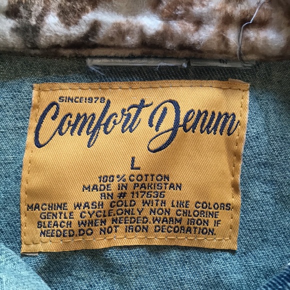 NWT Comfort Denim denim Jacket, Size L - Picture 2 of 13
